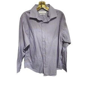 Calvin Klein & Co Men’s Dress Shirt M Lavender Long Sleeve 15-15.5 32/33
